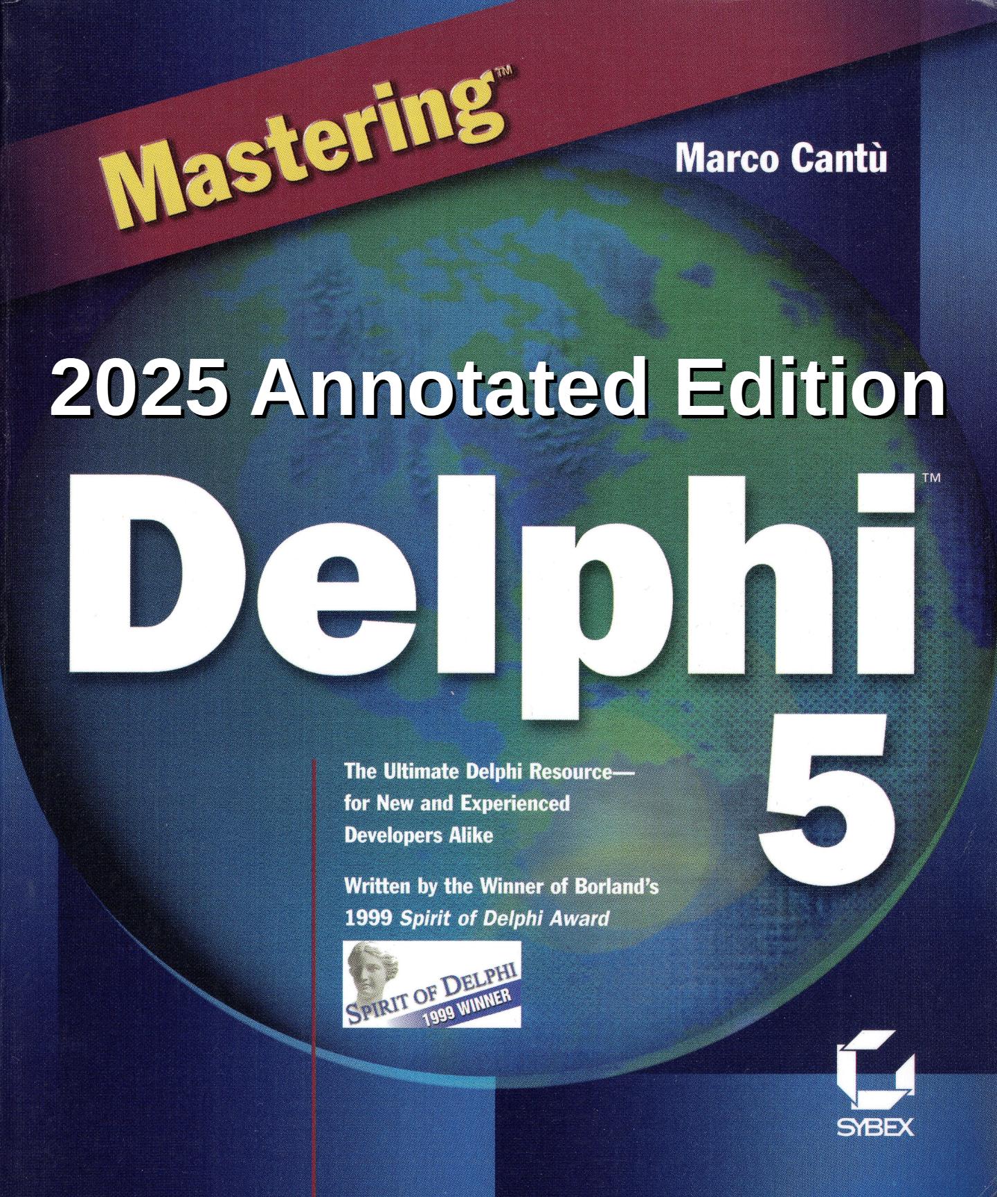 Mastering Delphi 5 2025 Annotated Edition book cover